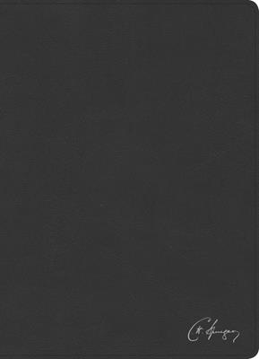 Biblia de Estudio Spurgeon/RVR 1960/Negro Piel Genuina Con Indice