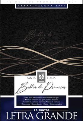 Biblia De Promesas-RVR60-Letra Grande-Negro-Indice
