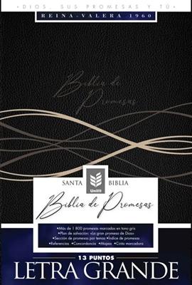Biblia De Promesas/RVR60/Letra Grande/Negro
