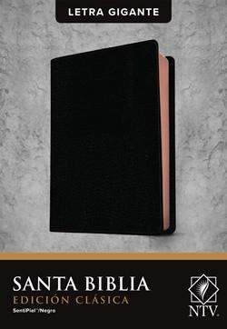 Biblia NTV Letra Gigante Edicion Clasica Sentipiel Negro