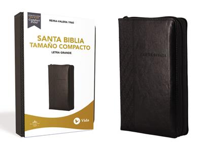 Biblia RVR60/Compacta/Letra Grande/(10)/Negro/Cierre