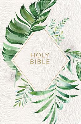 Biblia KJV On-the-Go Bible/Blanca Con Flores/Ingles