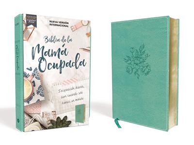 Biblia NVI De La Mama Ocupada/Leathersoft/Turquesa/Letra Roja