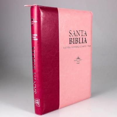 Biblia /RVR086cLSGiZTI/PJR/ Letra Super Gigante 19 pt./Rosada