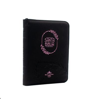 Biblia/ RVR045cZTILM/ Negro Canto Dorado Indice