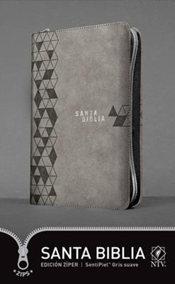 Biblia/NTV/Edicion Ziper/Sentipiel/Gris Suave