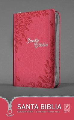 Biblia/NTV/Edicion Ziper/Sentipiel/Flores Rosa