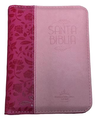 Biblia /RVR026cZTILM Fucsia Canto Plateado/Cierre