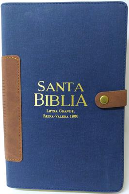 Biblia/RVR1960/Manual/Bitono/Broche/Vintage/Turquesa-Cafe