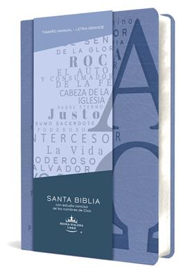Biblia/RVR1960/Nombres De Dios/Manual/LG/Imitacion/Azul Celeste