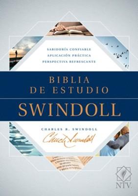 Biblia De Estudio Swindoll/NTV/Tapa Dura/Azul