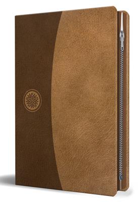 Biblia RVR60/Tamaño Grande/Imitacion Piel/Marron/Cremallera