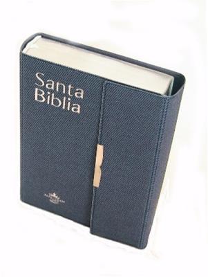 Biblia imitación jean plateanda letra grande concordancia broche