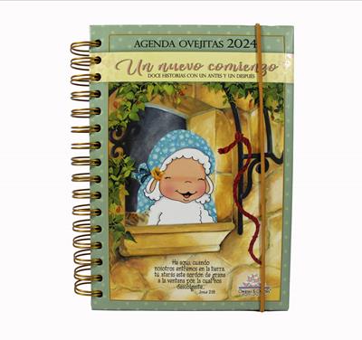 Agenda Ovejitas Verde 2024 /Un Nuevo Comienzo (Rústica anillada)
