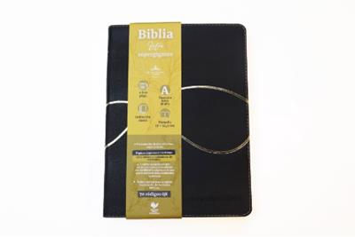 Biblia RVR086cTILSGi/ Negro/ Indice Canto Dorado