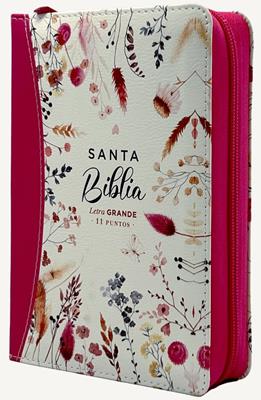 Biblia RVR60/045cz/cp/LG/PJR/Colección Primaveral Fucsia Con Cierre