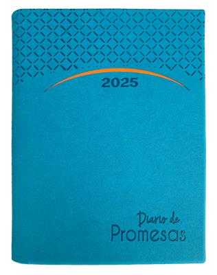 Agenda Diario De Promesas 2025 Azul Claro