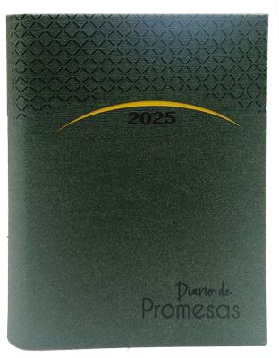 Agenda Diario De Promesas 2025 Verde Oscuro