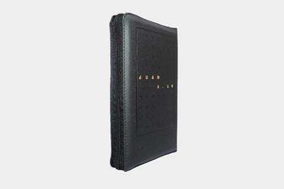 Biblia/RVR066ZLG/Negro/ Cierre Canto Blanco