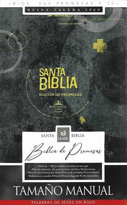 Biblia De Promesas Manual/ LG Negro Amarillo Cierre  con Índice
