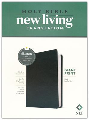 Biblia NLT/Ingles Negro Imitacion/ Filament