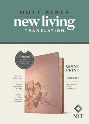 Biblia NLT en Ingles Compacta Cafe Rosa Filament