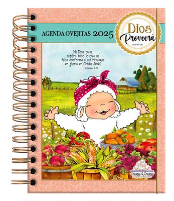 Agenda Ovejitas Rosada 2025 (Rústica anillada)