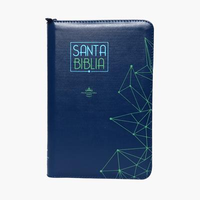Biblia RVR055cZTILG PJR Azul  con Cierre