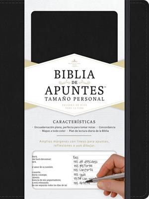 Biblia De Apuntes 1960/ Tamaño Personal Negro Tapa Dura