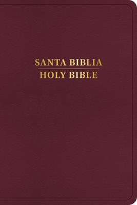 Biblia Bilingue 1960/KJV Borgoña Imitacion