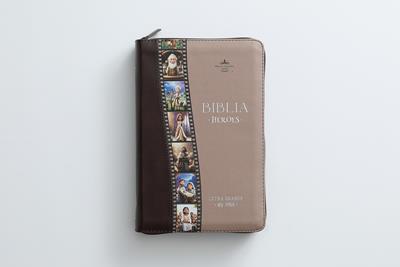 Biblia RVR6065cz/ Héroes Café/ I.Piel Cierre