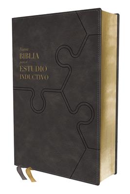 Biblia Estudio Inductivo NBLA/ Gris Piel Italiana