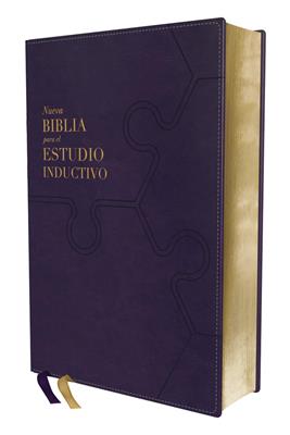 Biblia Estudio Inductivo NBLA/ Purpura Piel Italiana