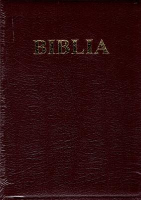 Biblia - format mic, de lux, fără fermoar, bordo, cuvintele Domnului Isus cu rosu