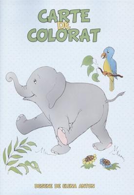 Carte de colorat - Elefănţel
