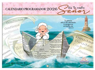 Calendario Ovejitas Programador 2026 /  Rosado