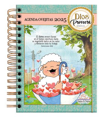 Agenda Ovejitas Verde 2025 (Rústica anillada) [Agenda]