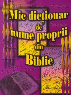 Mic dictionar de nume proprii din Biblie