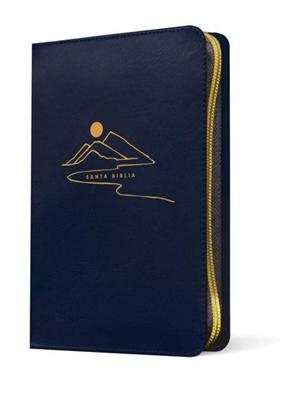 Biblia Compacta NTV/ Azul Letra Gigante Cierre