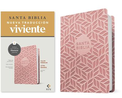 Biblia NTV Rosada Letra Vrande/ Valor Premium Filament
