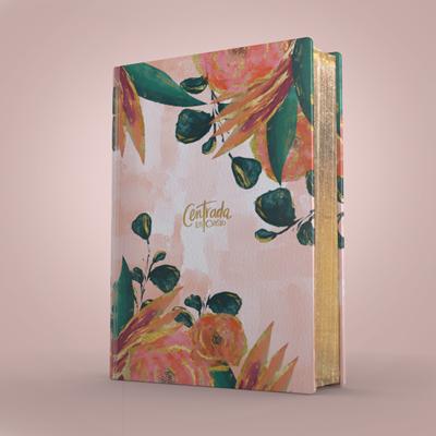 Biblia RVR60/Centrada En Cristo/Floral/Simil Piel