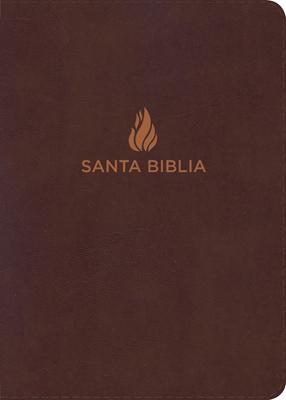 NVI Biblia Letra Súper Gigante, marrón piel fabricada con índice