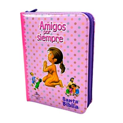 Biblia RVR022cdPZPJRa/ Nueva Amigos Por Siempre Rosada Cierre Sin Concordancia
