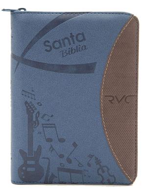 Biblia Tamaño 045 Azul Vinotinto Palabras De Jesús En Rojo