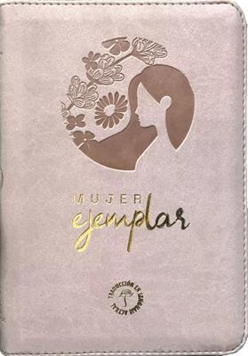 Biblia/ TLA066LGZP JR/ Mujer Ejemplar/ Rosa Canto Plateado