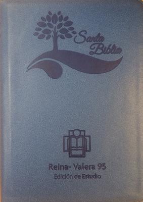 Biblia Tamaño55EEZTI Azul Canto Plateado