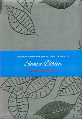 Biblia Letra Grande Imitación Piel Gris