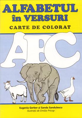 Alfabetul în versuri - carte de colorat