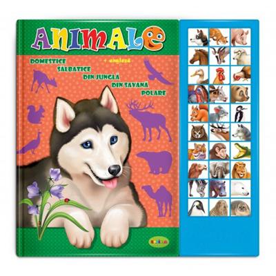 Carte bilingva cu sunete - ANIMALE