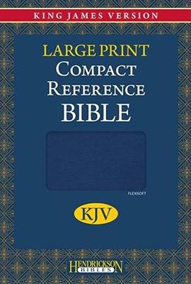 Bible kjv large print compact reference tranche argentée
